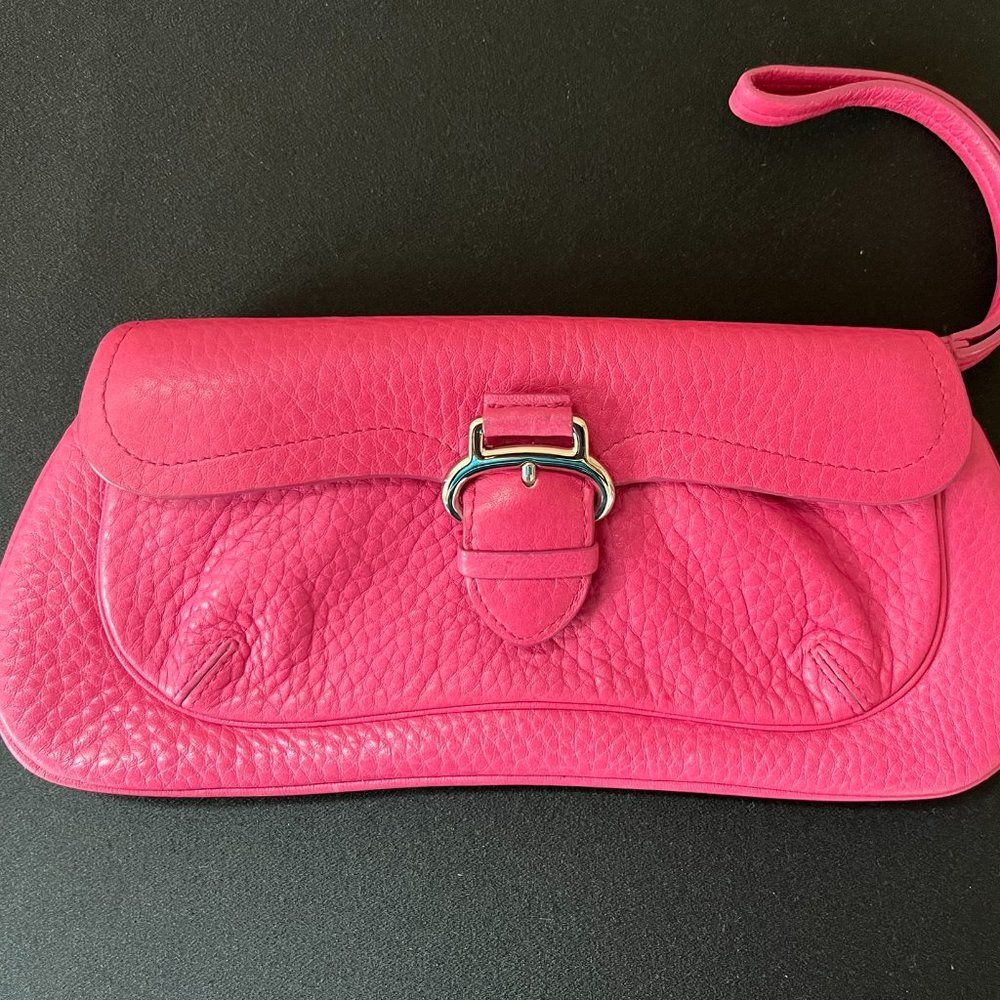 Leather Cole Haan Pink Leather Clutch